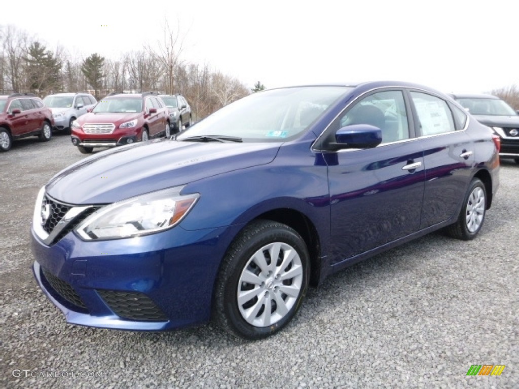 Deep Blue Pearl 2017 Nissan Sentra S Exterior Photo #118540332