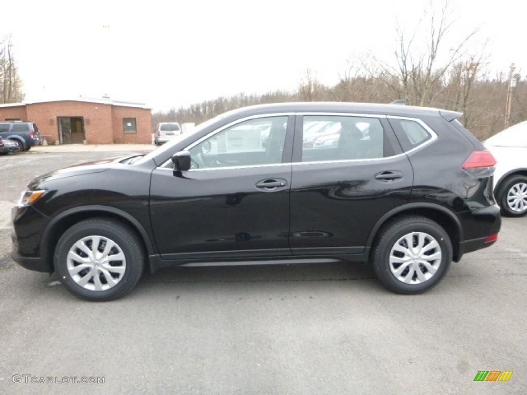 2017 Rogue S AWD - Magnetic Black / Charcoal photo #10
