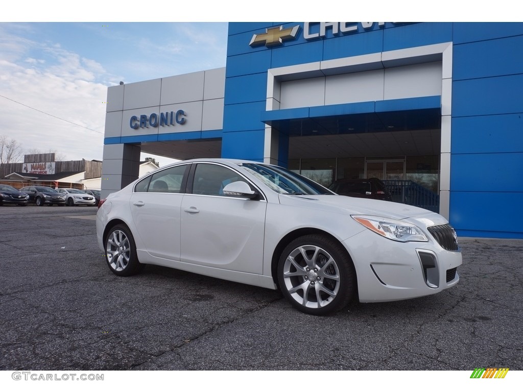 White Frost Tricoat Buick Regal