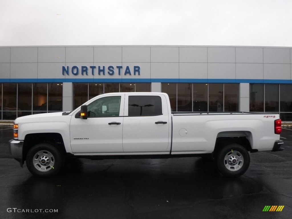 2017 Silverado 2500HD Work Truck Crew Cab 4x4 - Summit White / Dark Ash/Jet Black photo #9