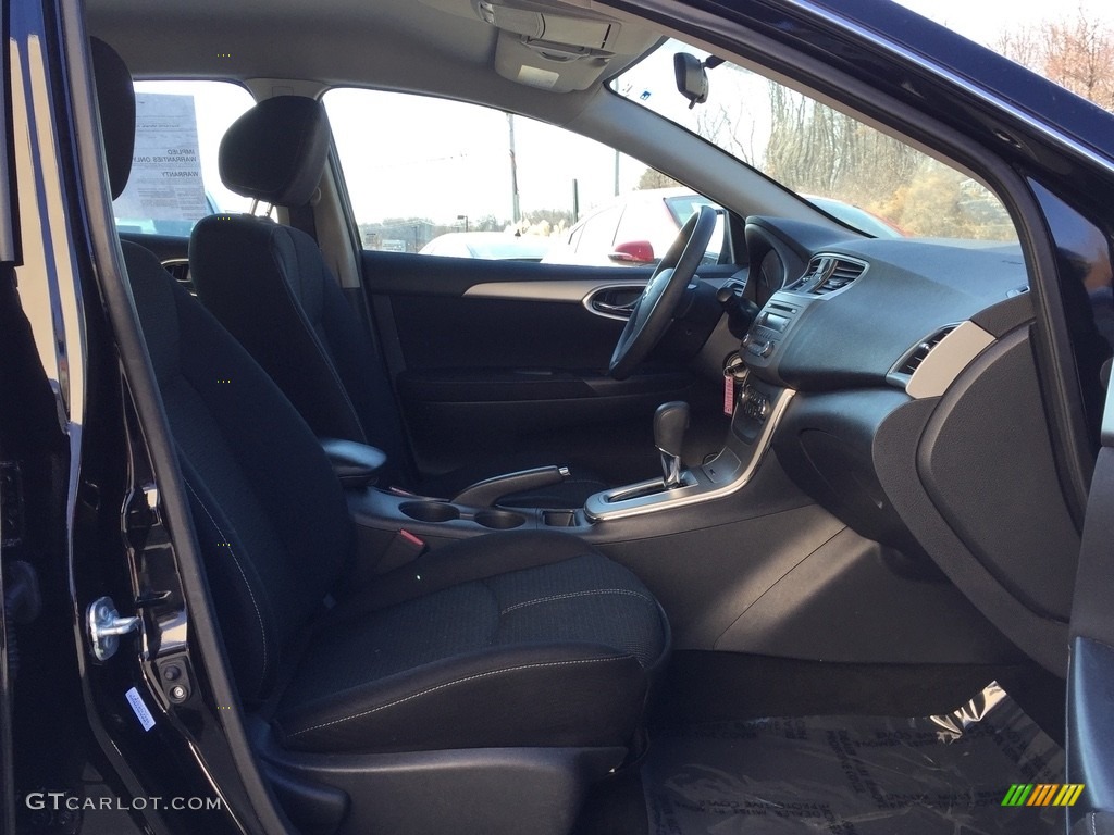 2014 Sentra S - Super Black / Charcoal photo #21