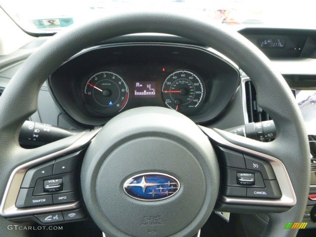 2017 Subaru Impreza 2.0i 5-Door Ivory Steering Wheel Photo #118545402