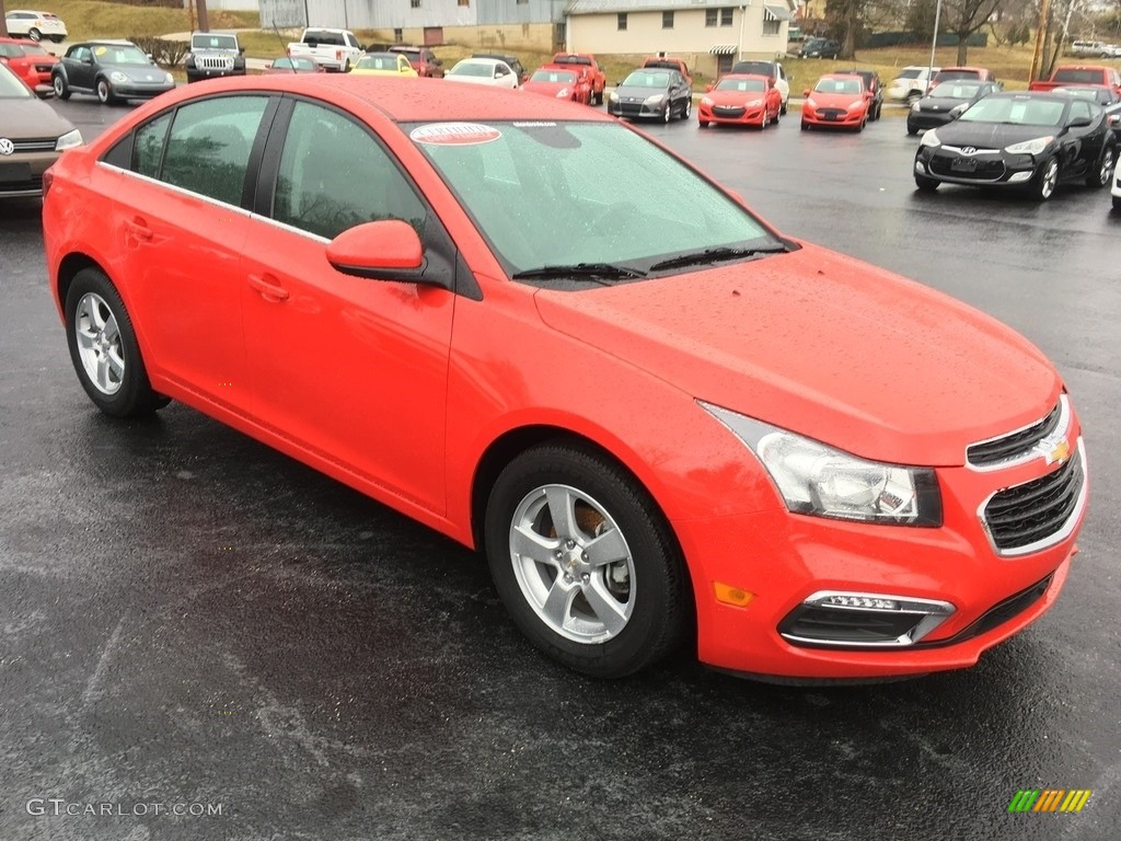 2015 Cruze LT - Red Hot / Brownstone photo #2