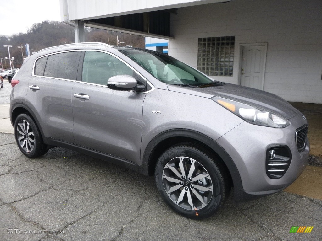 2017 Sportage EX AWD - Mineral Silver / Black photo #8