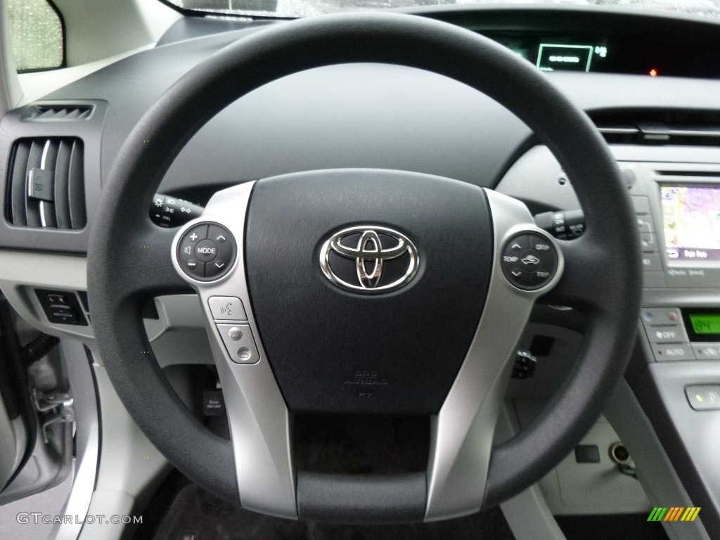 2012 Prius 3rd Gen Three Hybrid - Classic Silver Metallic / Misty Gray photo #18
