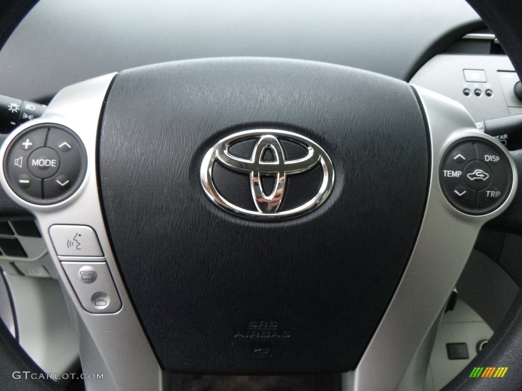 2012 Prius 3rd Gen Three Hybrid - Classic Silver Metallic / Misty Gray photo #19