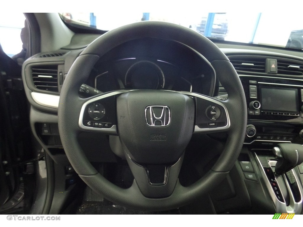 2017 Honda CR-V LX AWD Gray Steering Wheel Photo #118553286