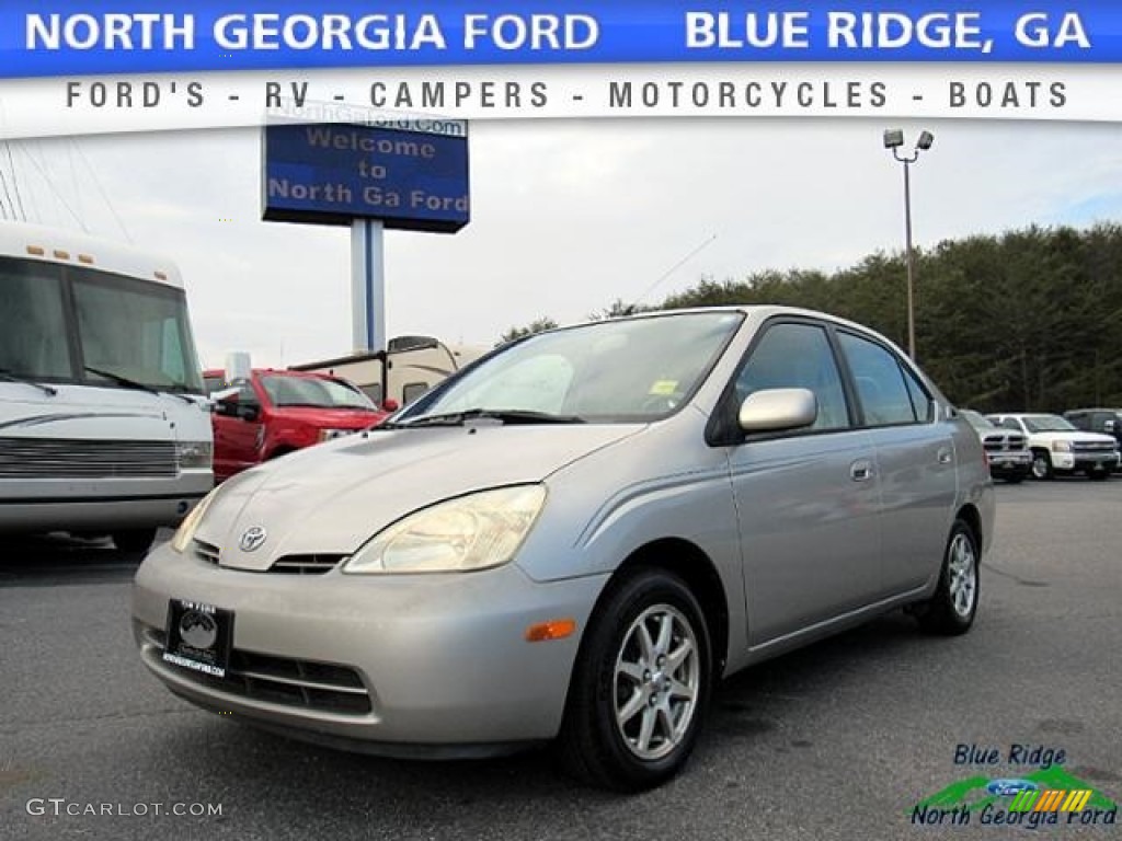 2001 Prius Hybrid - Silver Strata Metallic / Gray photo #1