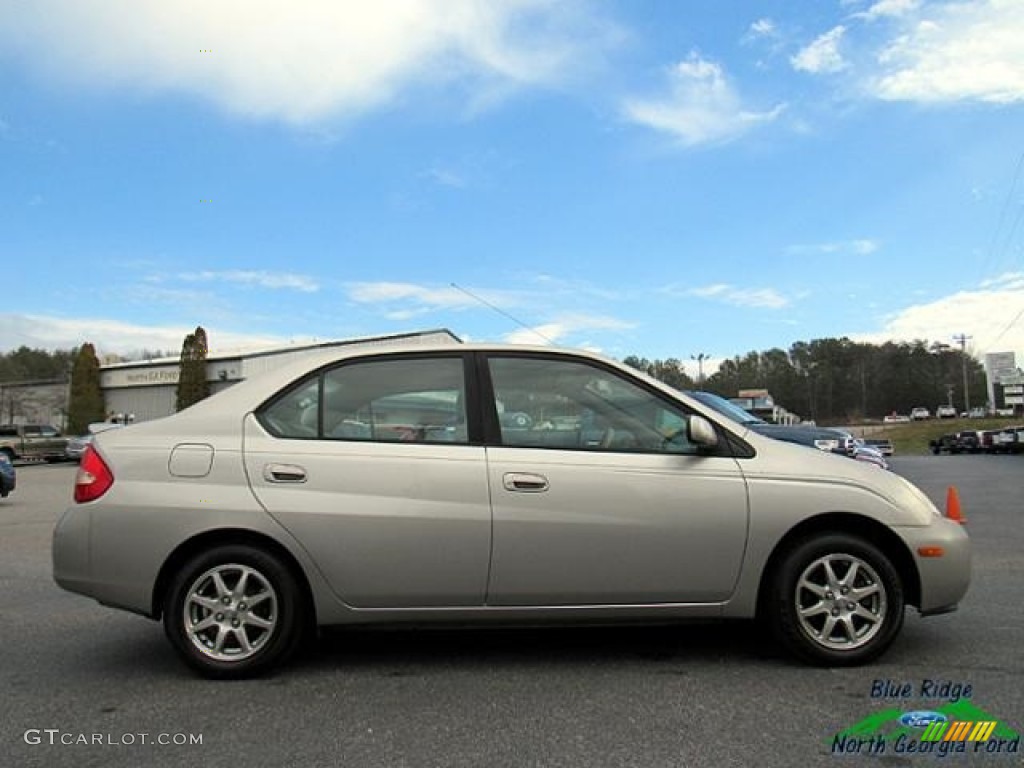 2001 Prius Hybrid - Silver Strata Metallic / Gray photo #6