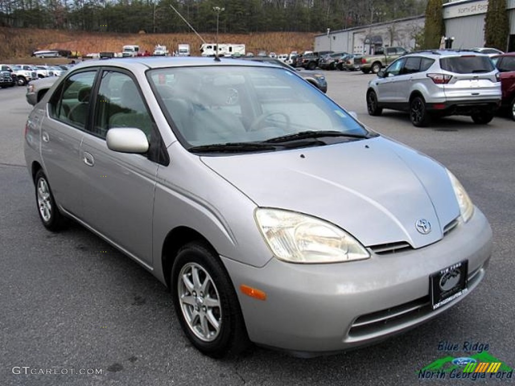 2001 Prius Hybrid - Silver Strata Metallic / Gray photo #7