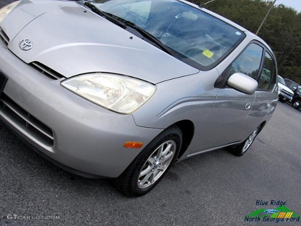 2001 Prius Hybrid - Silver Strata Metallic / Gray photo #27