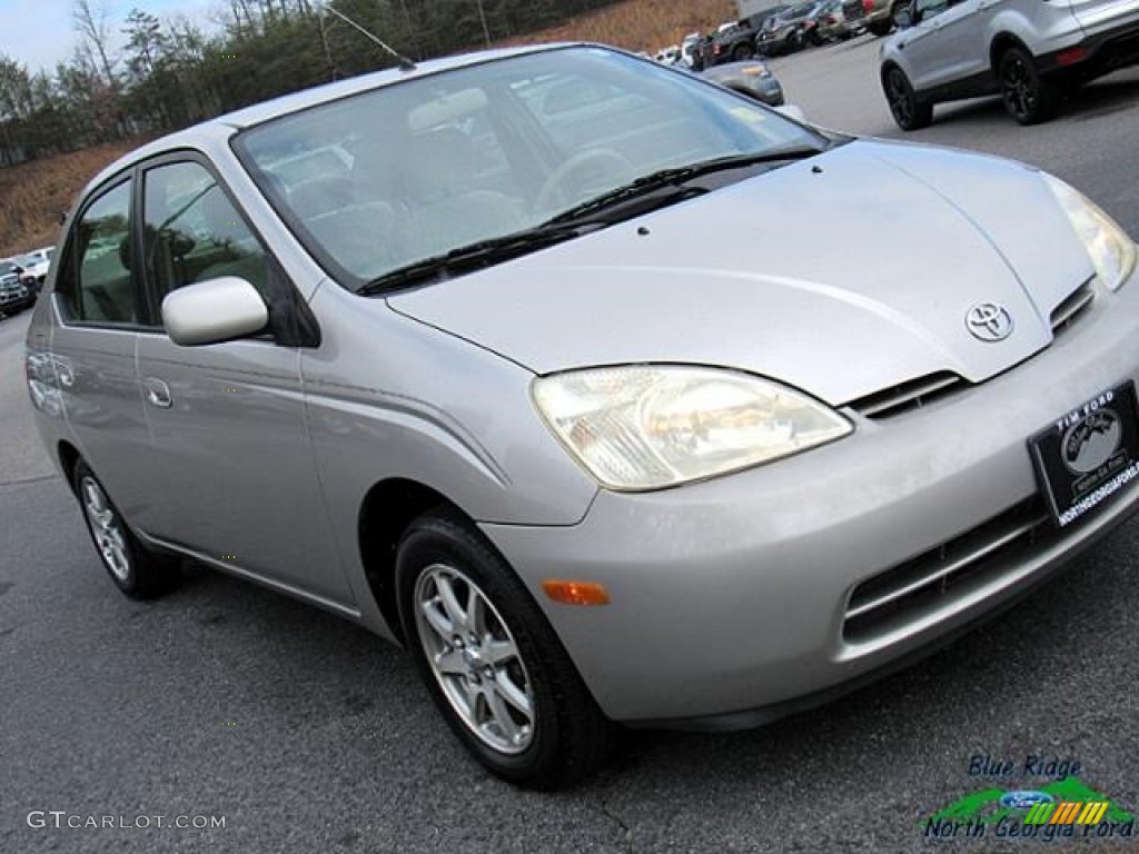 2001 Prius Hybrid - Silver Strata Metallic / Gray photo #28