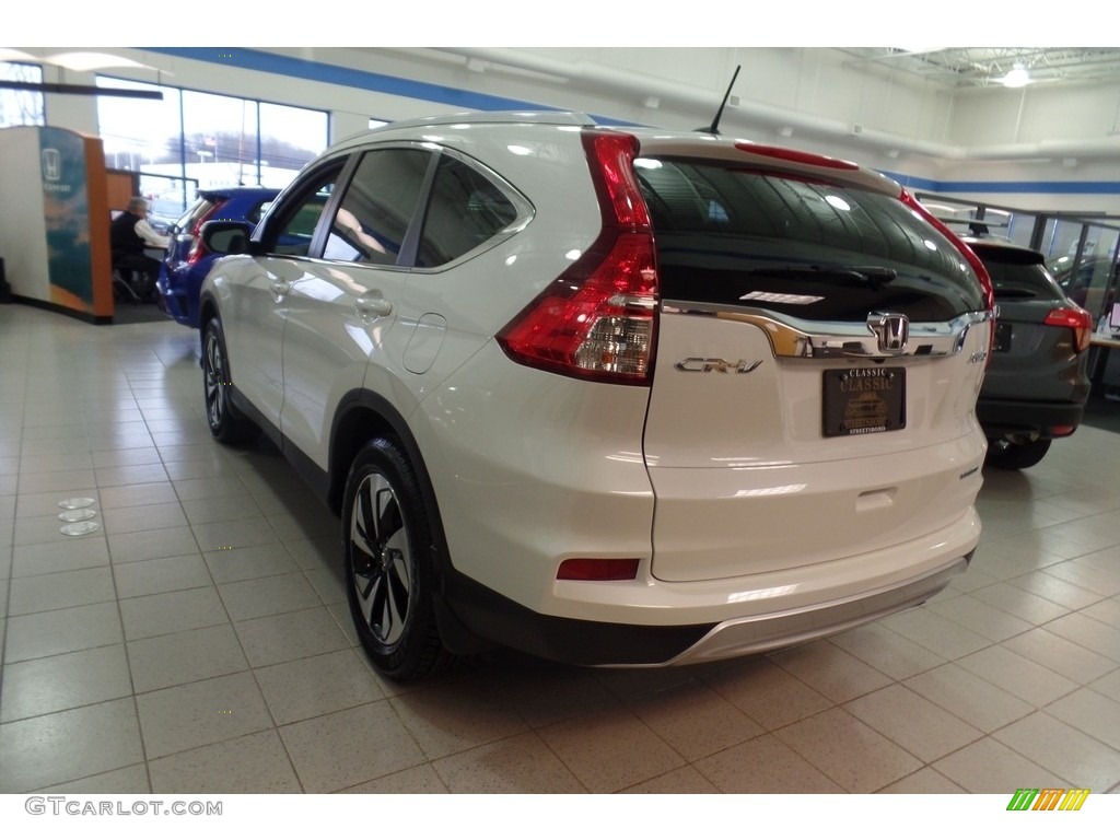 2016 CR-V Touring AWD - White Diamond Pearl / Beige photo #2