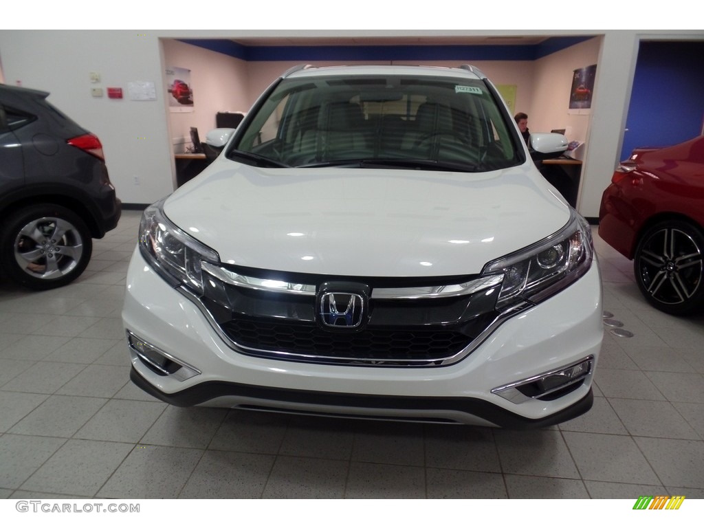 2016 CR-V Touring AWD - White Diamond Pearl / Beige photo #3