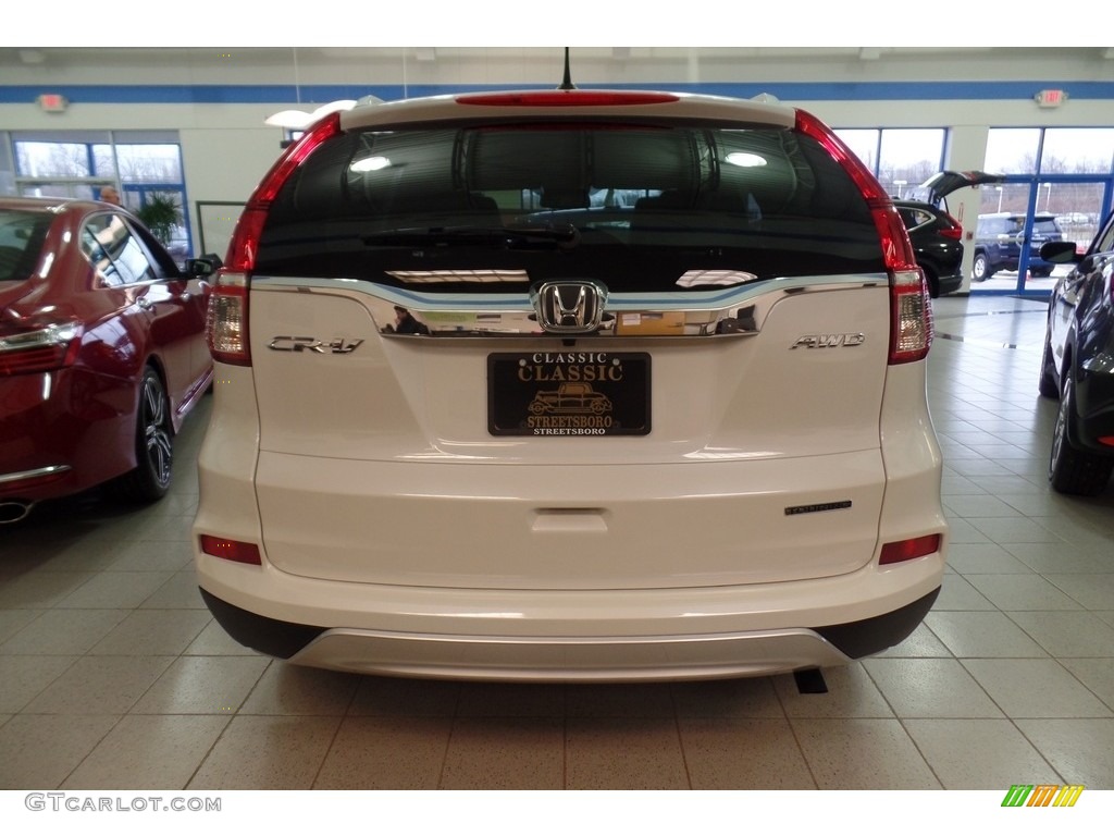 2016 CR-V Touring AWD - White Diamond Pearl / Beige photo #4