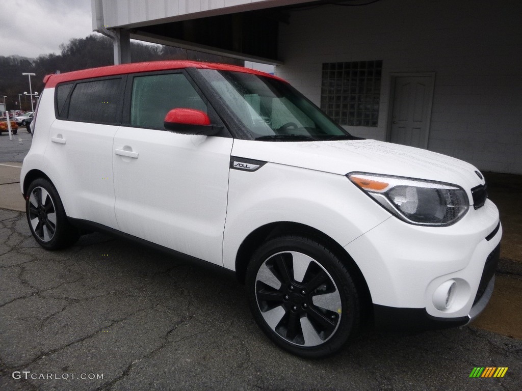 Clear White 2017 Kia Soul + Exterior Photo #118555182