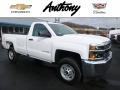 2017 Summit White Chevrolet Silverado 2500HD Work Truck Regular Cab 4x4  photo #1