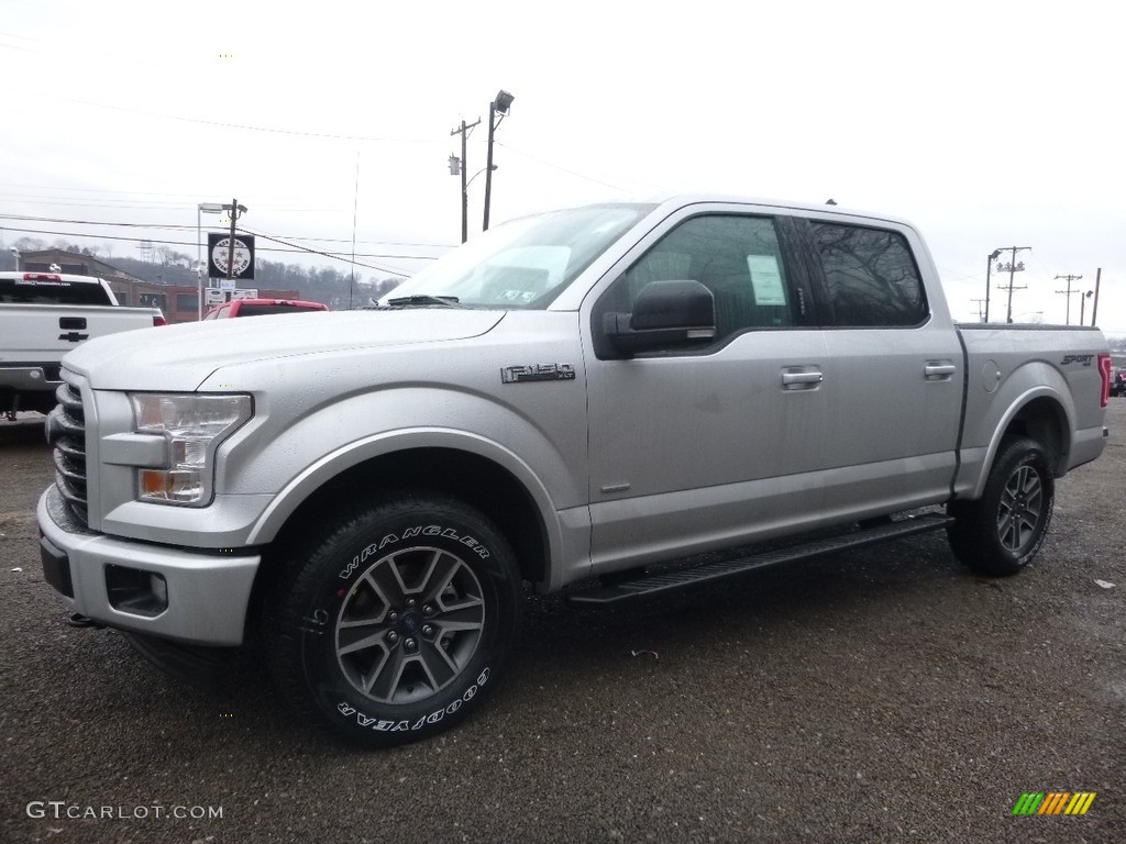 2017 F150 XLT SuperCrew 4x4 - Ingot Silver / Black photo #6