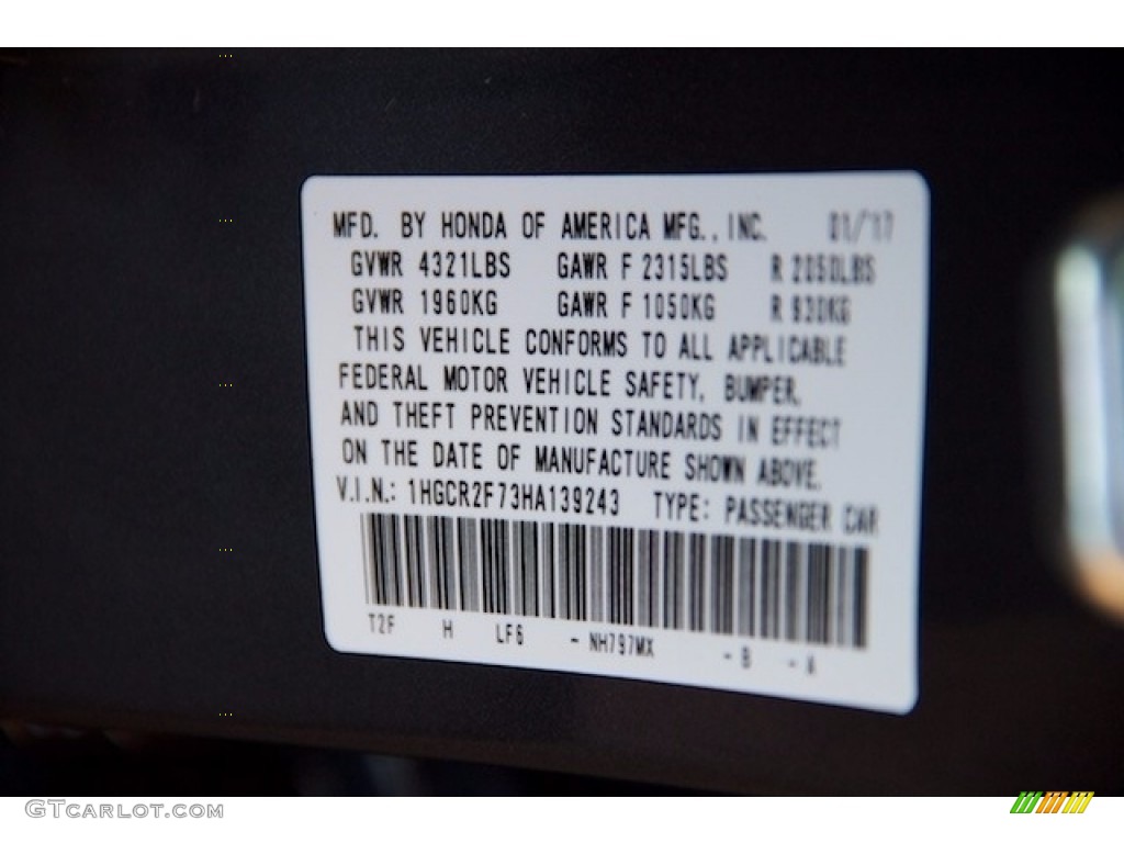 2017 Accord EX Sedan - Modern Steel Metallic / Gray photo #19