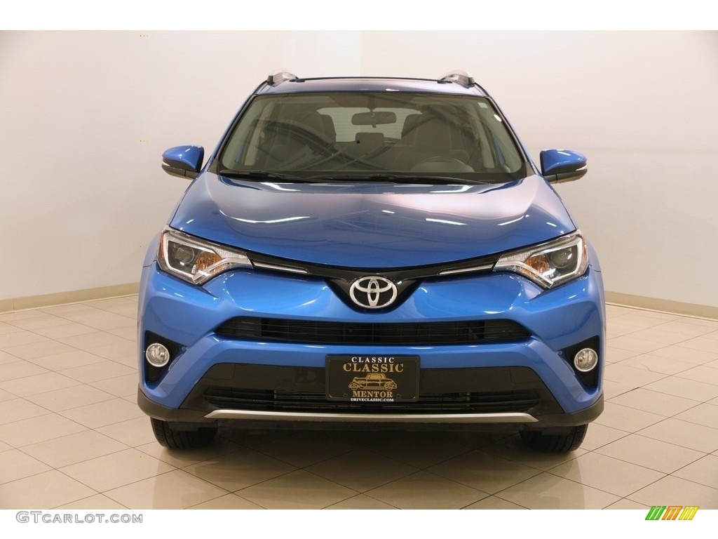2016 RAV4 XLE AWD - Electric Storm Blue / Black photo #2