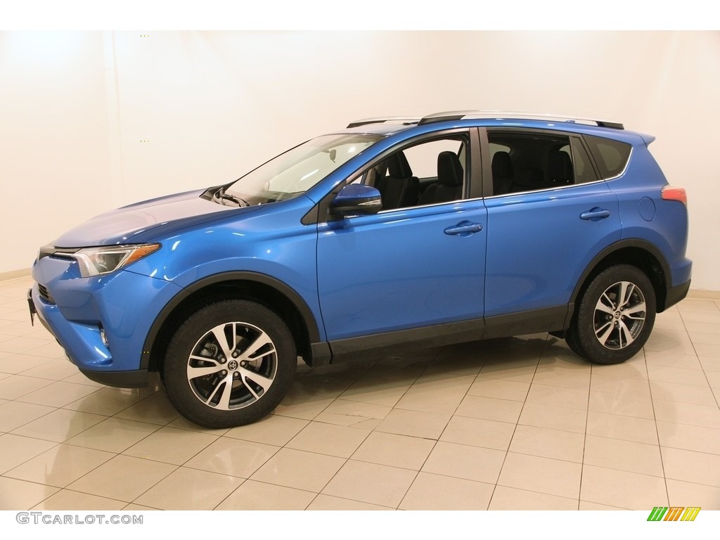 2016 RAV4 XLE AWD - Electric Storm Blue / Black photo #3