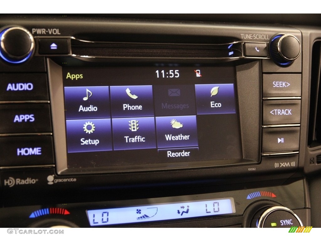 2016 RAV4 XLE AWD - Electric Storm Blue / Black photo #9