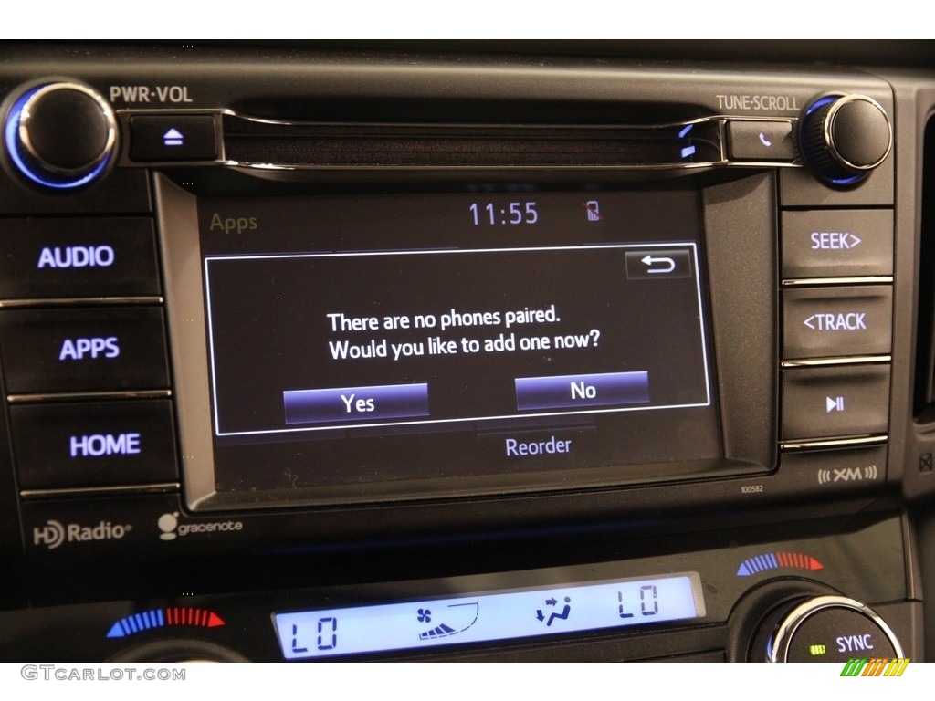 2016 RAV4 XLE AWD - Electric Storm Blue / Black photo #11