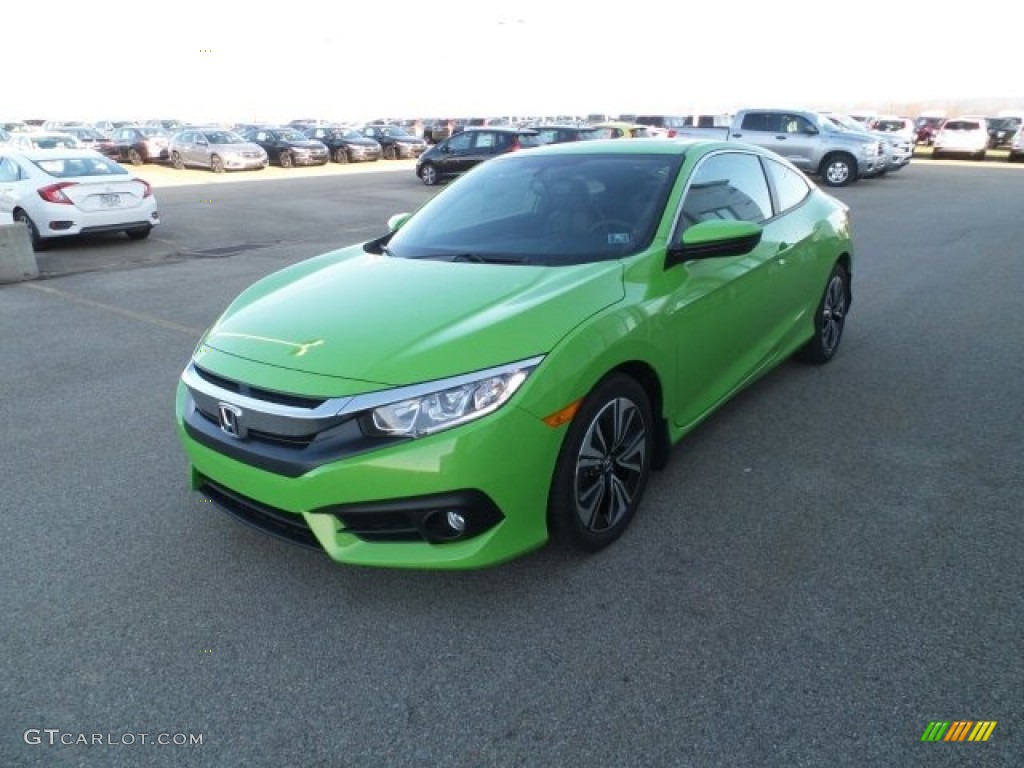 Energy Green Pearl 2017 Honda Civic EX-L Coupe Exterior Photo #118558698