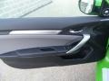 Black/Gray 2017 Honda Civic EX-L Coupe Door Panel