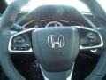 Black/Gray 2017 Honda Civic EX-L Coupe Steering Wheel
