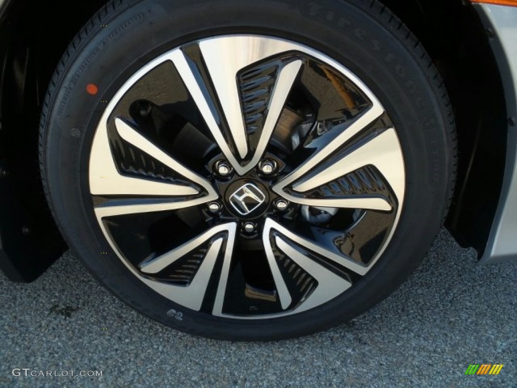 2017 Civic EX-L Sedan - Lunar Silver Metallic / Black photo #3