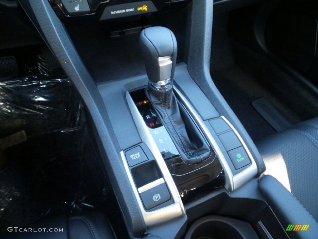 2017 Civic EX-L Sedan - Lunar Silver Metallic / Black photo #16