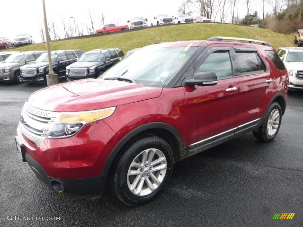 2015 Explorer XLT 4WD - Ruby Red / Charcoal Black photo #12