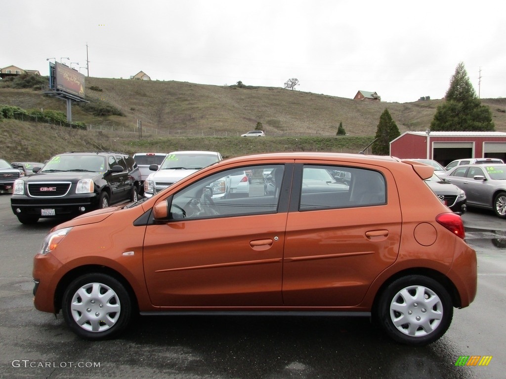 Sunrise Orange 2017 Mitsubishi Mirage ES Exterior Photo #118560906