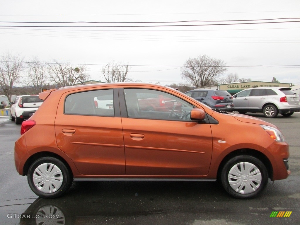 Sunrise Orange 2017 Mitsubishi Mirage ES Exterior Photo #118560976