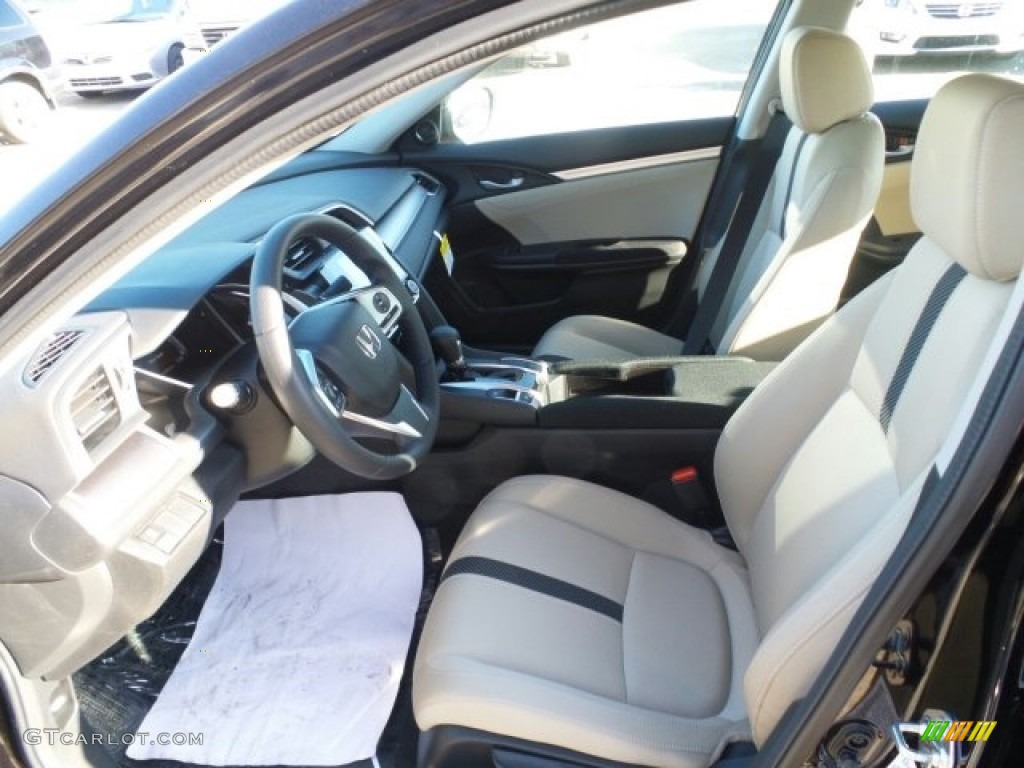 Ivory Interior 2017 Honda Civic EX Sedan Photo #118561115