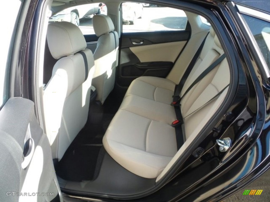 Ivory Interior 2017 Honda Civic EX Sedan Photo #118561125