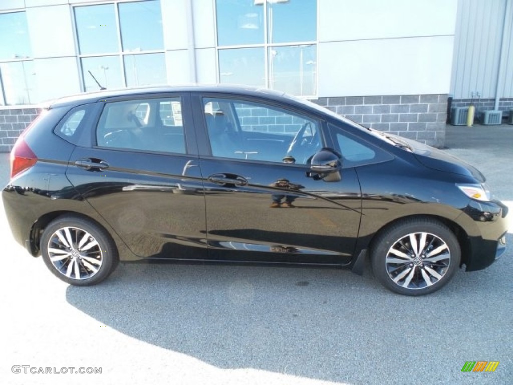 Crystal Black Pearl 2017 Honda Fit EX-L Exterior Photo #118561305