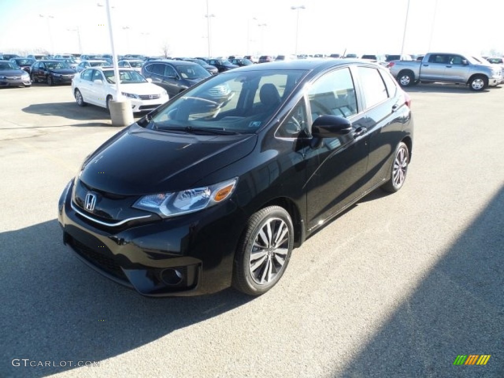 Crystal Black Pearl 2017 Honda Fit EX-L Exterior Photo #118561350