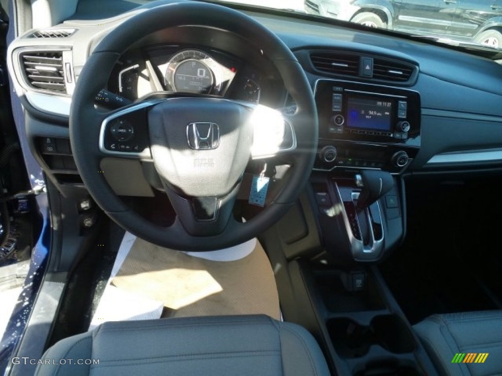 2017 CR-V LX AWD - Obsidian Blue Pearl / Gray photo #11