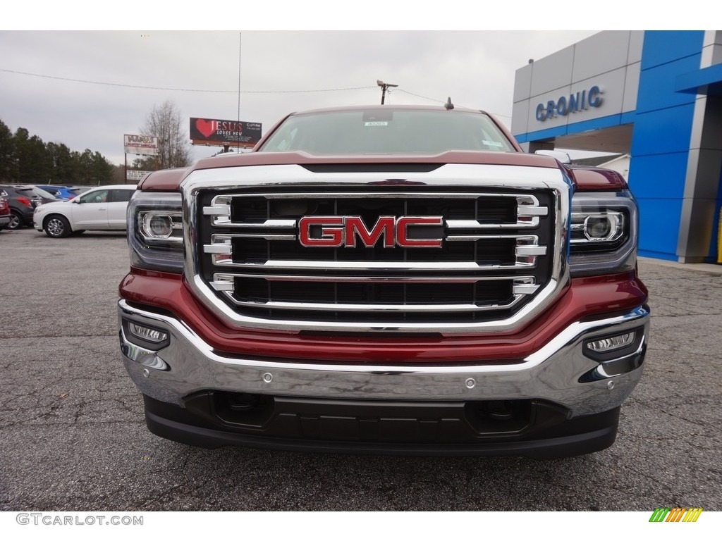 2017 Sierra 1500 SLT Crew Cab 4WD - Crimson Red Tintcoat / Cocoa/­Dune photo #2