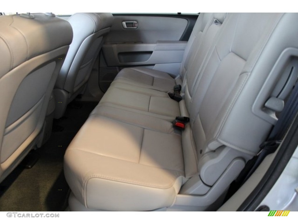 2014 Pilot EX-L - Alabaster Silver Metallic / Gray photo #27