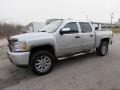 2010 Sheer Silver Metallic Chevrolet Silverado 1500 LS Crew Cab 4x4  photo #1