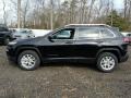 2017 Diamond Black Crystal Pearl Jeep Cherokee Latitude 4x4  photo #3