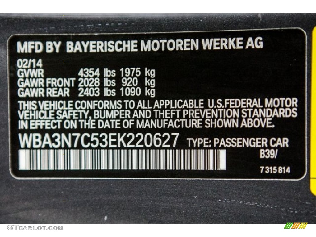 2014 4 Series Color Code B39 for Mineral Grey Metallic Photo #118567785