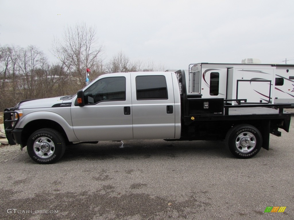 2012 F250 Super Duty XL Crew Cab 4x4 - Ingot Silver Metallic / Steel photo #2