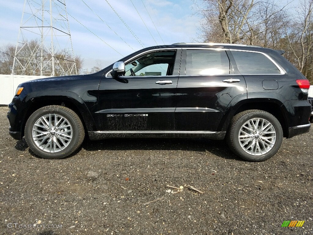 2017 Grand Cherokee Summit 4x4 - Diamond Black Crystal Pearl / Black photo #3