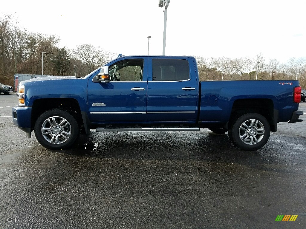 2017 Silverado 2500HD High Country Crew Cab 4x4 - Deep Ocean Blue Metallic / Dark Ash/Jet Black photo #3