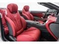 designo Bengal Red/Black 2017 Mercedes-Benz S 63 AMG 4Matic Cabriolet Interior Color