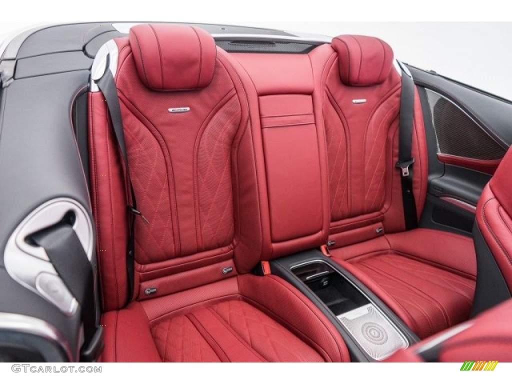 2017 Mercedes-Benz S 63 AMG 4Matic Cabriolet Rear Seat Photo #118570317
